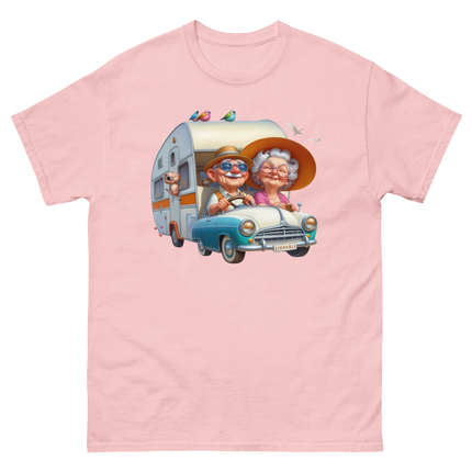 Vintage RV Adventure Tee – Retro Road Trip Camper Graphic Women Tees Style Junction – Custom Digital Designs & Apparel