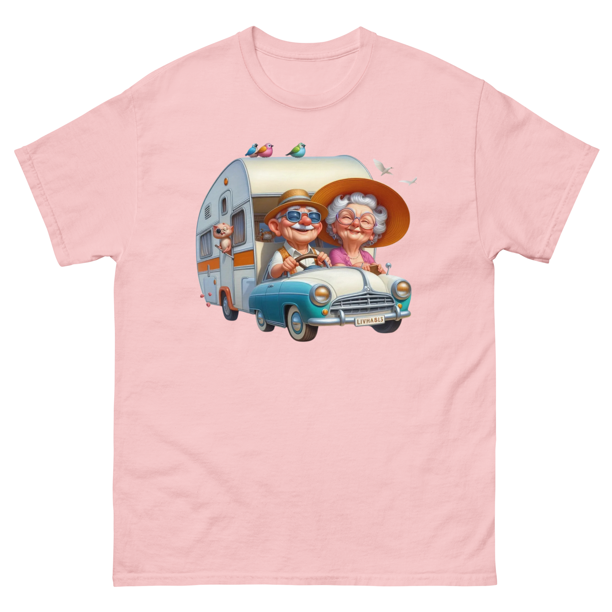 Vintage RV Adventure Tee – Retro Road Trip Camper Graphic Women Tees Style Junction – Custom Digital Designs & Apparel