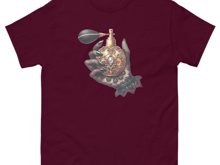 Black Lace Hand with Perfume Tee Women Tees Style Junction – Custom Digital Designs & Apparel Maroon S