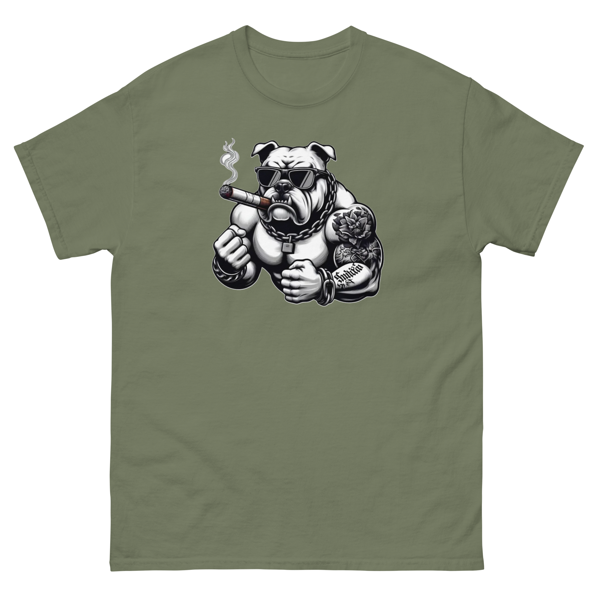 Big Boy Bulldog Design | Men’s Custom Classic T-Shirt Physical T-Shirt Style-Junction