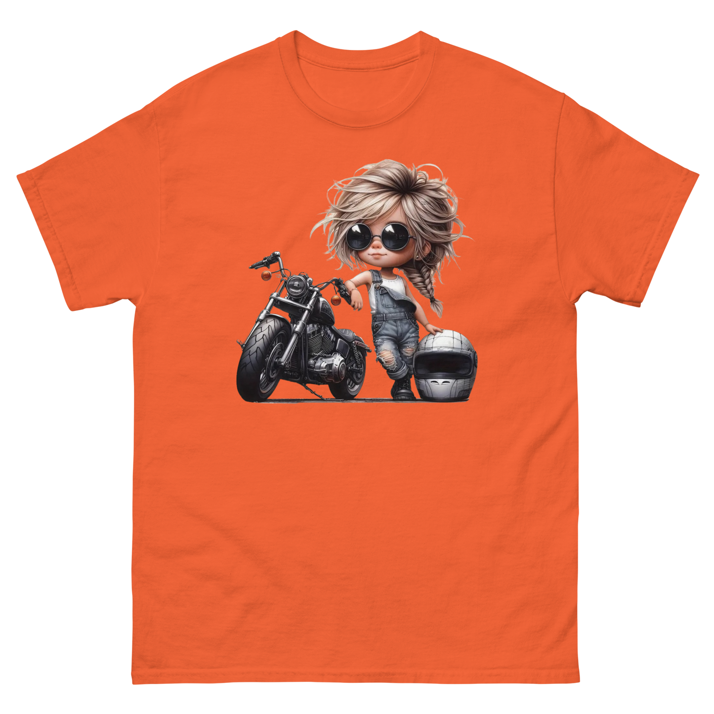 Rough Rider Girl Women's Classic Tee Physical T-Shirt Style-Junction Custom Designs & Prints Orange S