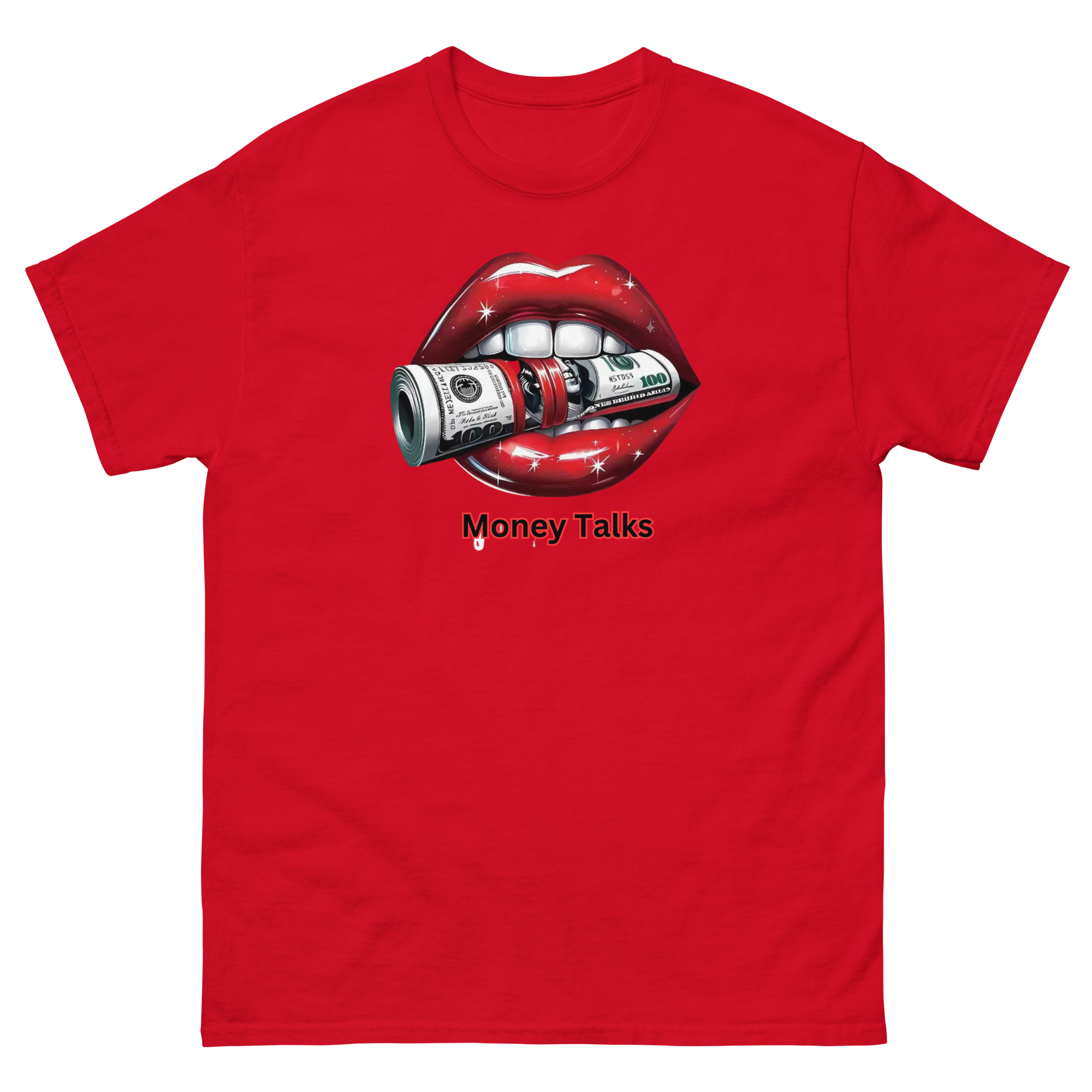 Money Talks Custom Designed Unisex Classic T-shirt Physical T-Shirt Style-Junction Red S 