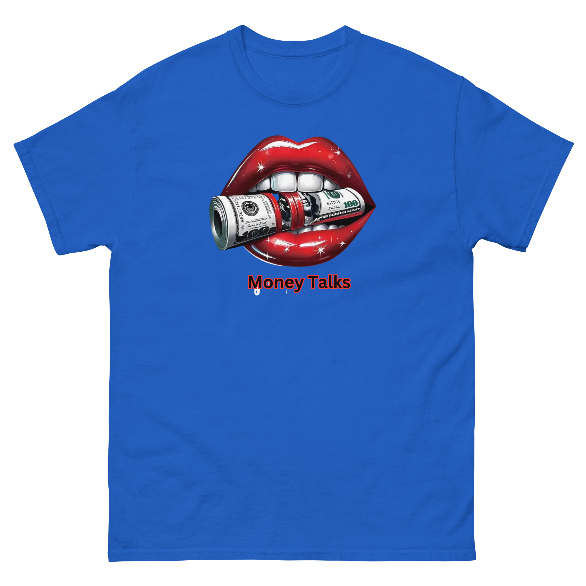 Money Talks Custom Designed Unisex Classic T-shirt Physical T-Shirt Style-Junction Royal S 