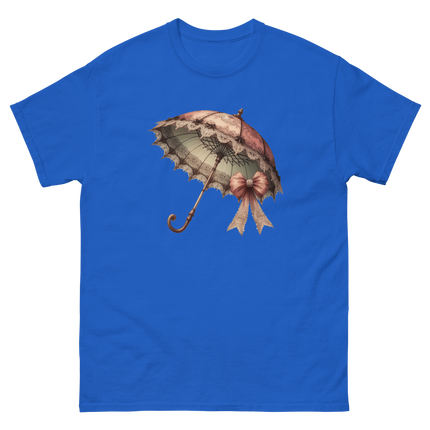 Victorian Lace Parasol Bow Tee Women Tees Style Junction – Custom Digital Designs & Apparel Royal S