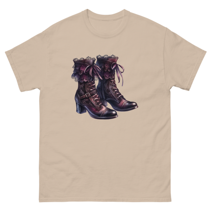 Lace-Up Gothic Boots Illustration Tee Women Tees Style Junction – Custom Digital Designs & Apparel