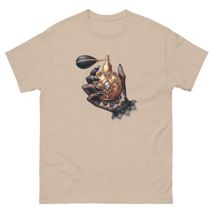 Black Lace Hand with Perfume Tee Women Tees Style Junction – Custom Digital Designs & Apparel