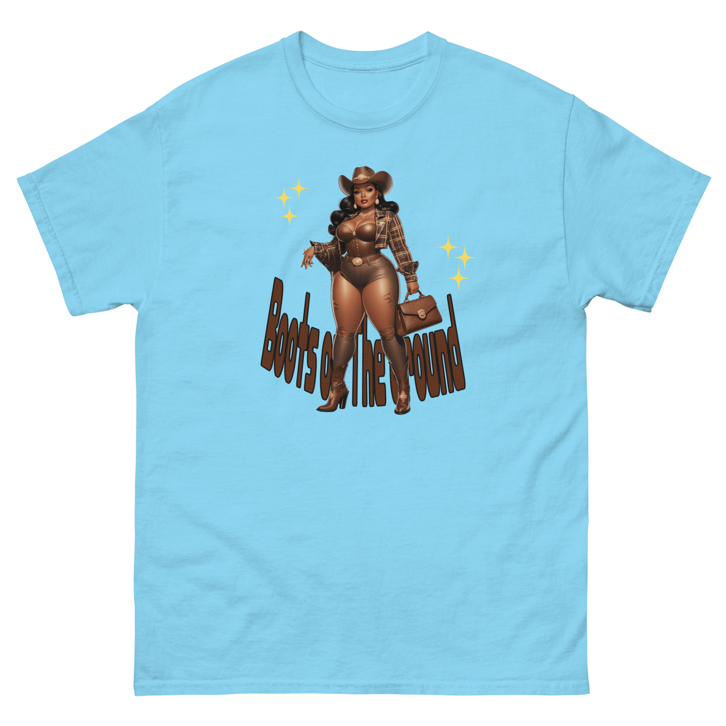 Boots on the Ground Curvy Cowgirl #3 Tee – Western Graphic Shirt Women Tees Style Junction – Custom Digital Designs & Apparel