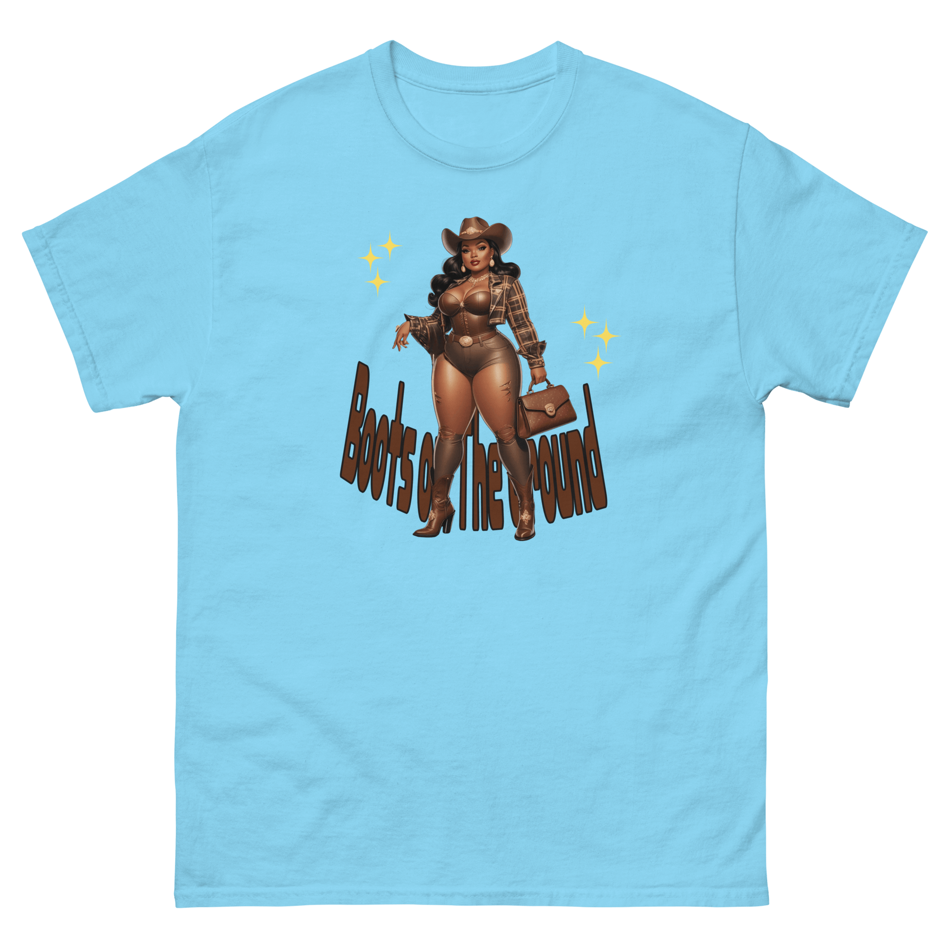 Boots on the Ground Curvy Cowgirl #3 Tee – Western Graphic Shirt Women Tees Style Junction – Custom Digital Designs & Apparel