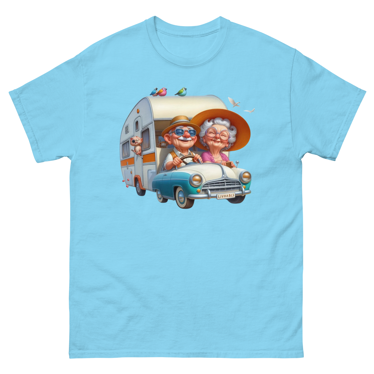 Vintage RV Adventure Tee – Retro Road Trip Camper Graphic Women Tees Style Junction – Custom Digital Designs & Apparel