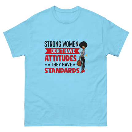 Strong Women Quote Tee – Bold Empowerment Graphic T-Shirt Women Tees Style Junction – Custom Digital Designs & Apparel Sky S