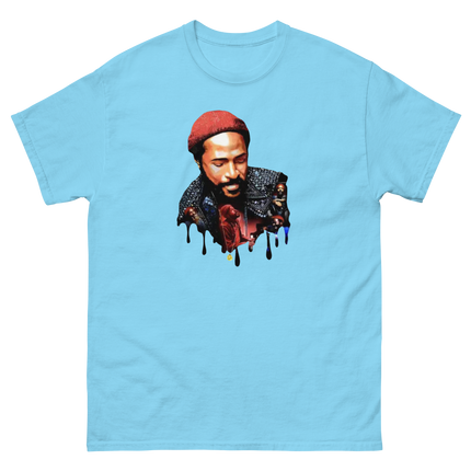 Soulful Retro Music Legend Unisex T-Shirt | Dripping Art Style Women Tees Style Junction – Custom Digital Designs & Apparel Sky S