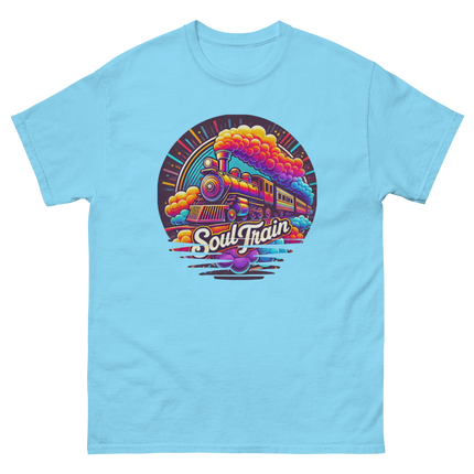 Retro Soul Train Tee – Vibrant 70s Style Graphic T-Shirt Women Tees Style Junction – Custom Digital Designs & Apparel