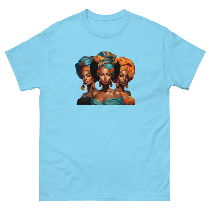 Cultural Crown Tee – Vibrant Afro Headwrap Graphic Shirt Women Tees Style Junction – Custom Digital Designs & Apparel