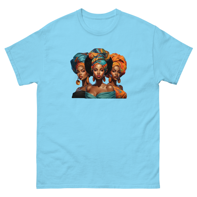 Cultural Crown Tee – Vibrant Afro Headwrap Graphic Shirt Women Tees Style Junction – Custom Digital Designs & Apparel