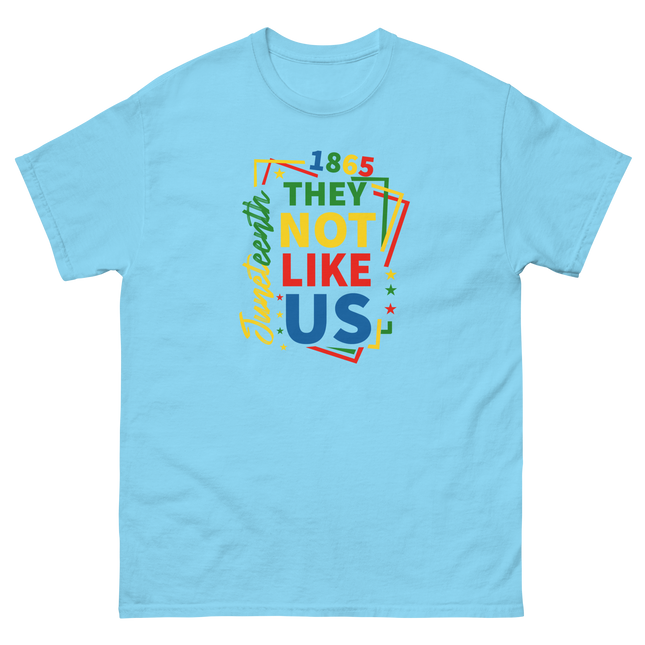 Juneteenth 1865 Tee – They Not Like Us Bold Freedom Design Women Tees Style Junction – Custom Digital Designs & Apparel Sky S