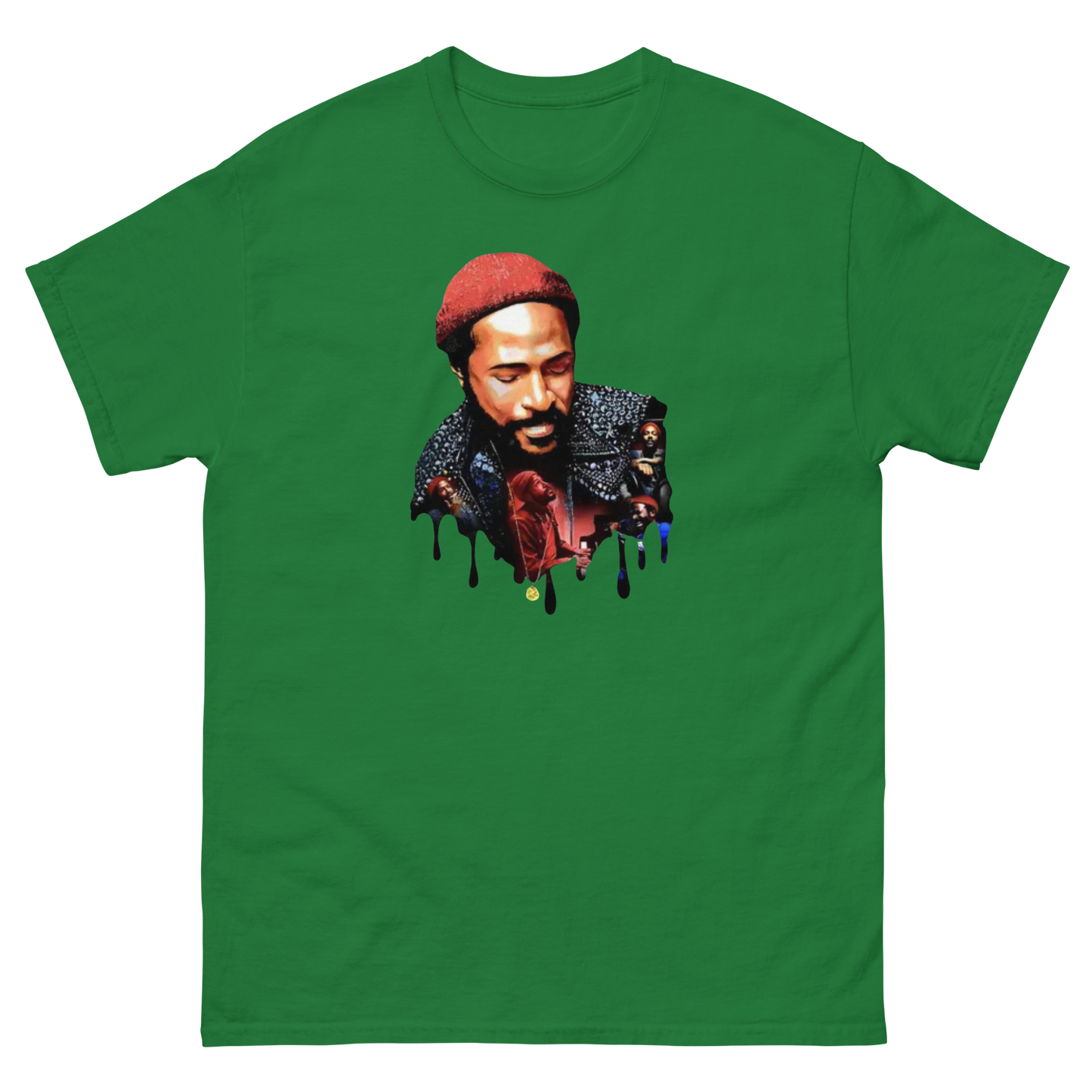 Vintage Soul Retro Tee – Music Legend Graphic Cotton Shirt Mens Tees Style Junction – Custom Digital Designs & Apparel Turf Green S