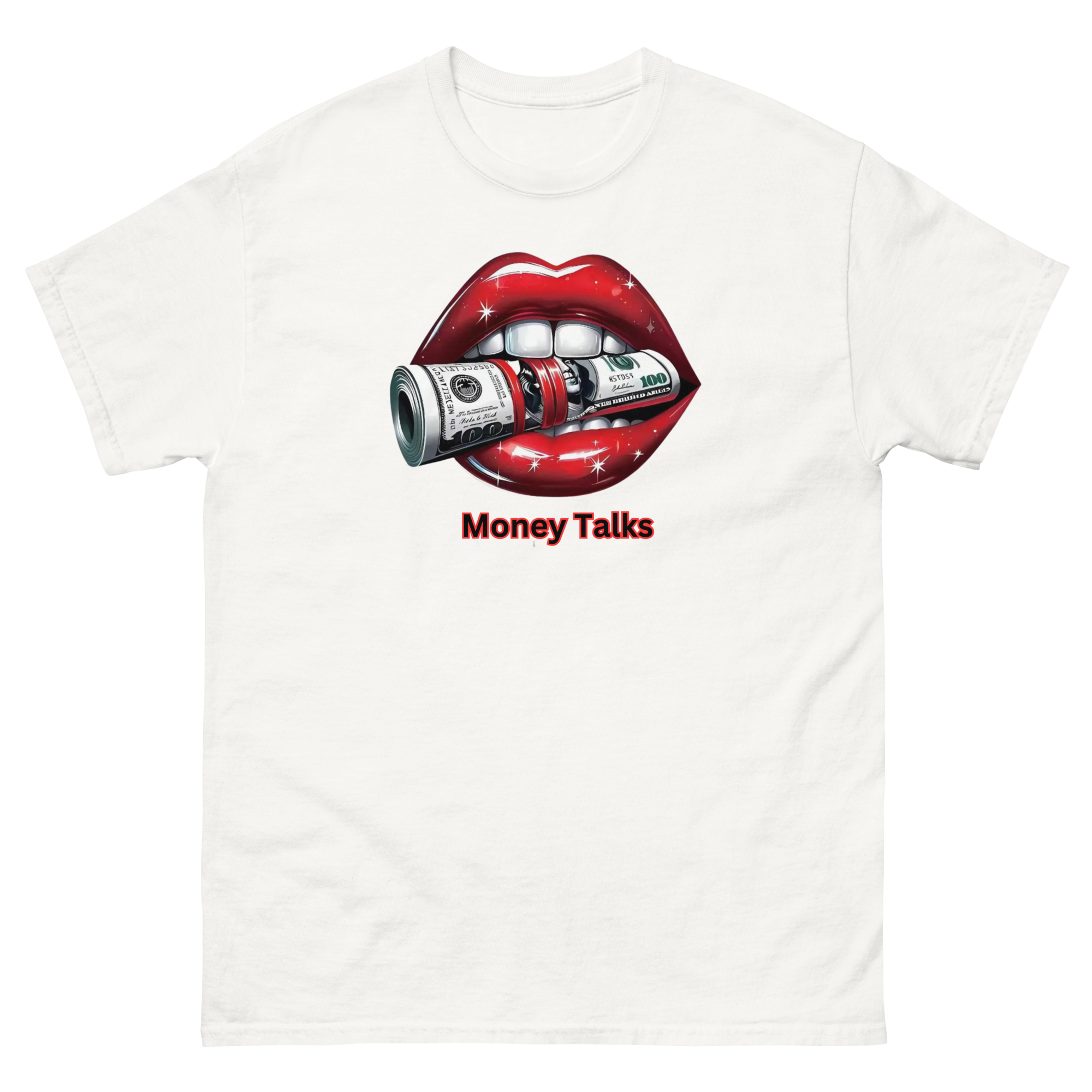 Money Talks Custom Designed Unisex Classic T-shirt Physical T-Shirt Style-Junction