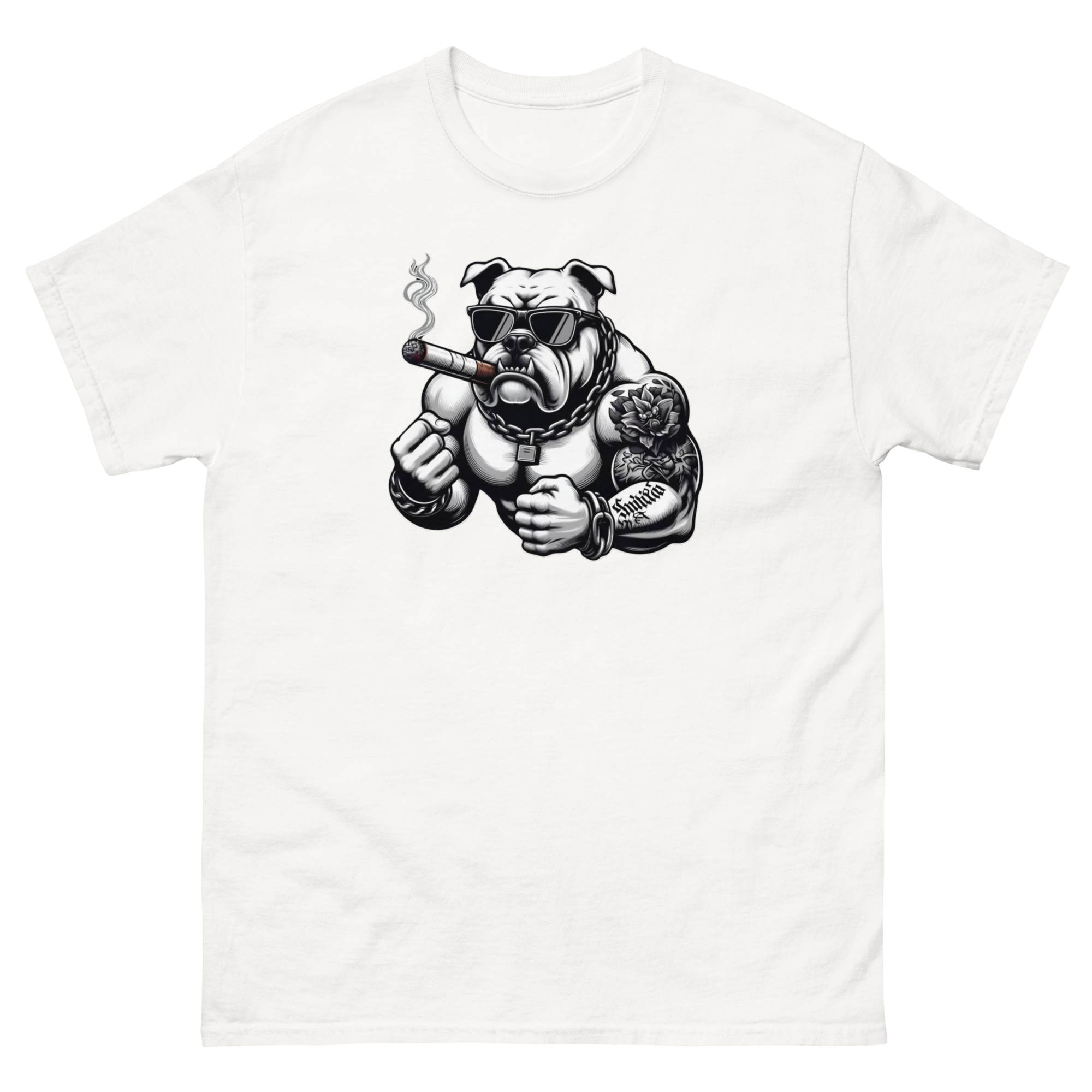 Big Boy Bulldog Design | Men’s Custom Classic T-Shirt Physical T-Shirt Style-Junction