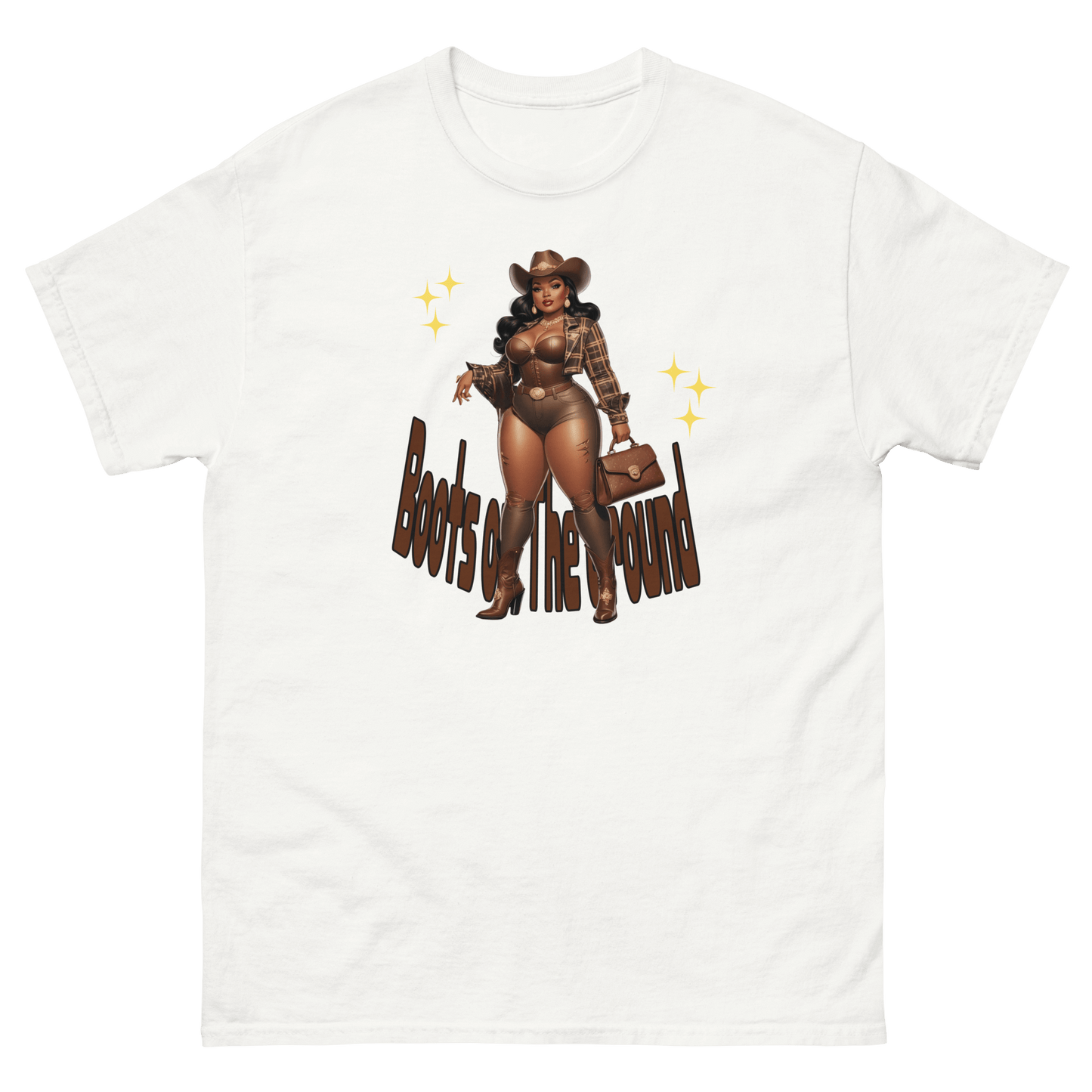 Boots on the Ground Curvy Cowgirl #3 Tee – Western Graphic Shirt Women Tees Style Junction – Custom Digital Designs & Apparel