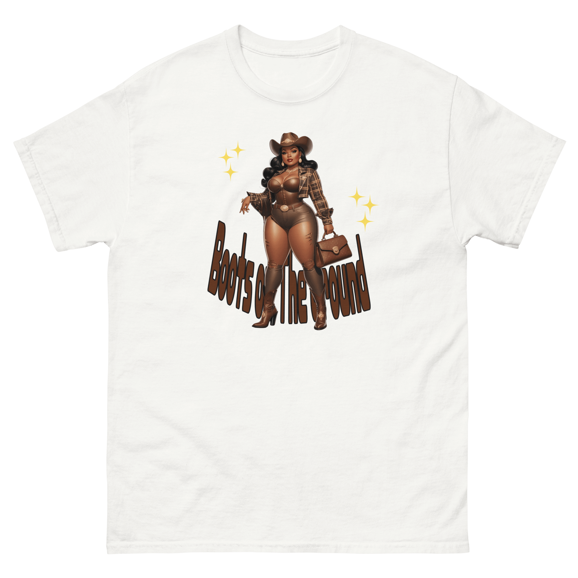 Boots on the Ground Curvy Cowgirl #3 Tee – Western Graphic Shirt Women Tees Style Junction – Custom Digital Designs & Apparel