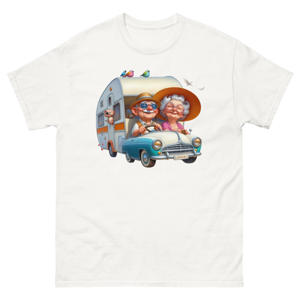 Vintage RV Adventure Tee – Retro Road Trip Camper Graphic Women Tees Style Junction – Custom Digital Designs & Apparel