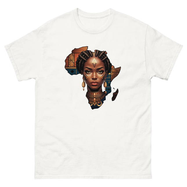Afrocentric Queen Tee – Tribal Pattern Art, Bold Heritage Vibe #1 Women Tees Style Junction – Custom Digital Designs & Apparel