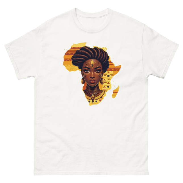 Afrocentric Queen Tee – Tribal Pattern Art, Bold Heritage Vibe #5 Women Tees Style Junction – Custom Digital Designs & Apparel