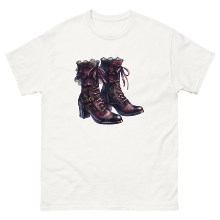 Lace-Up Gothic Boots Illustration Tee Women Tees Style Junction – Custom Digital Designs & Apparel