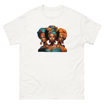 Cultural Crown Tee – Vibrant Afro Headwrap Graphic Shirt Women Tees Style Junction – Custom Digital Designs & Apparel