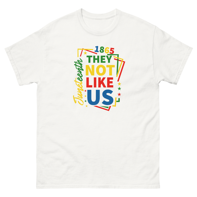Juneteenth 1865 Tee – They Not Like Us Bold Freedom Design Women Tees Style Junction – Custom Digital Designs & Apparel