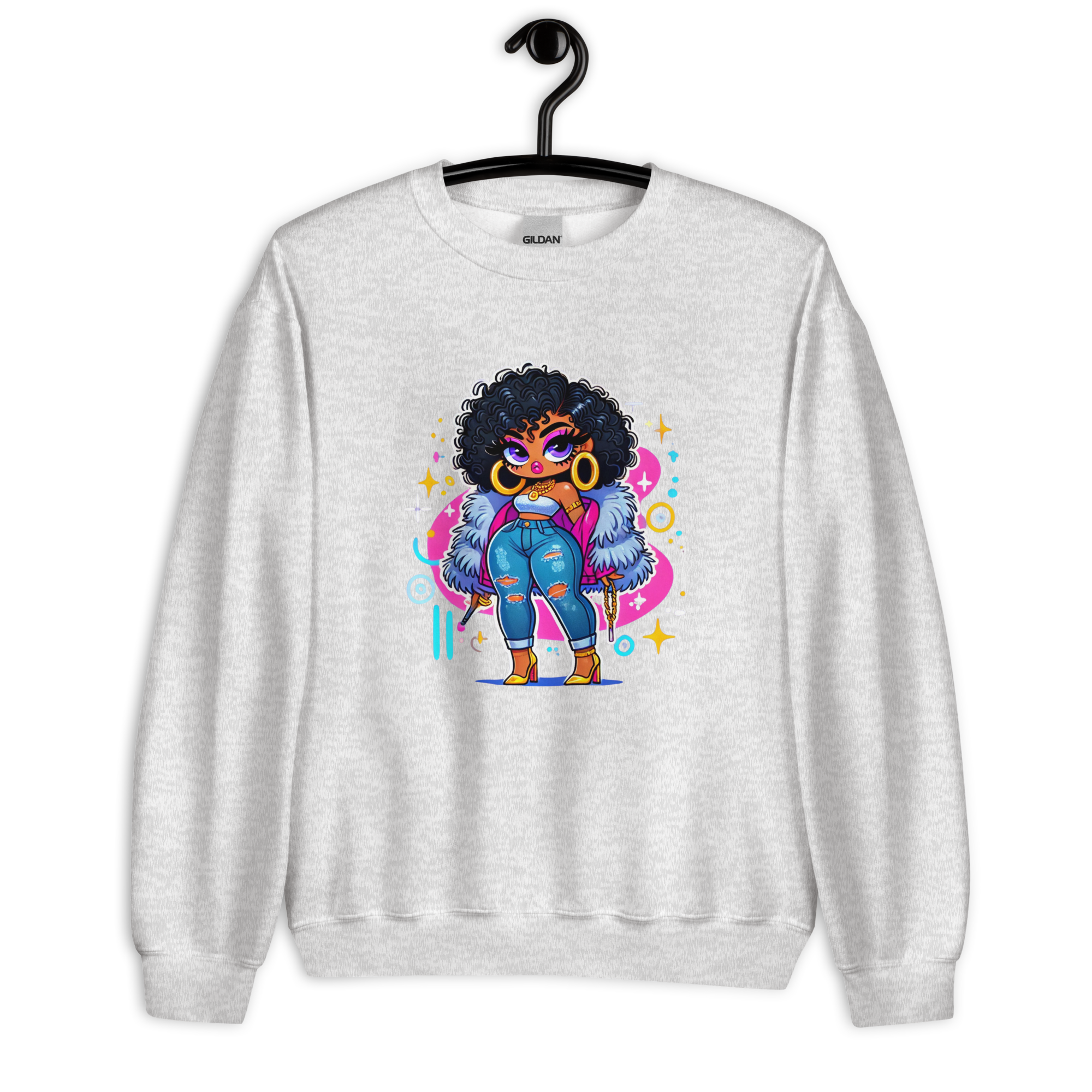 Fierce Diva Luxe Women's Sweatshirt Physical Sweatshirt Style-Junction Custom Designs & Prints