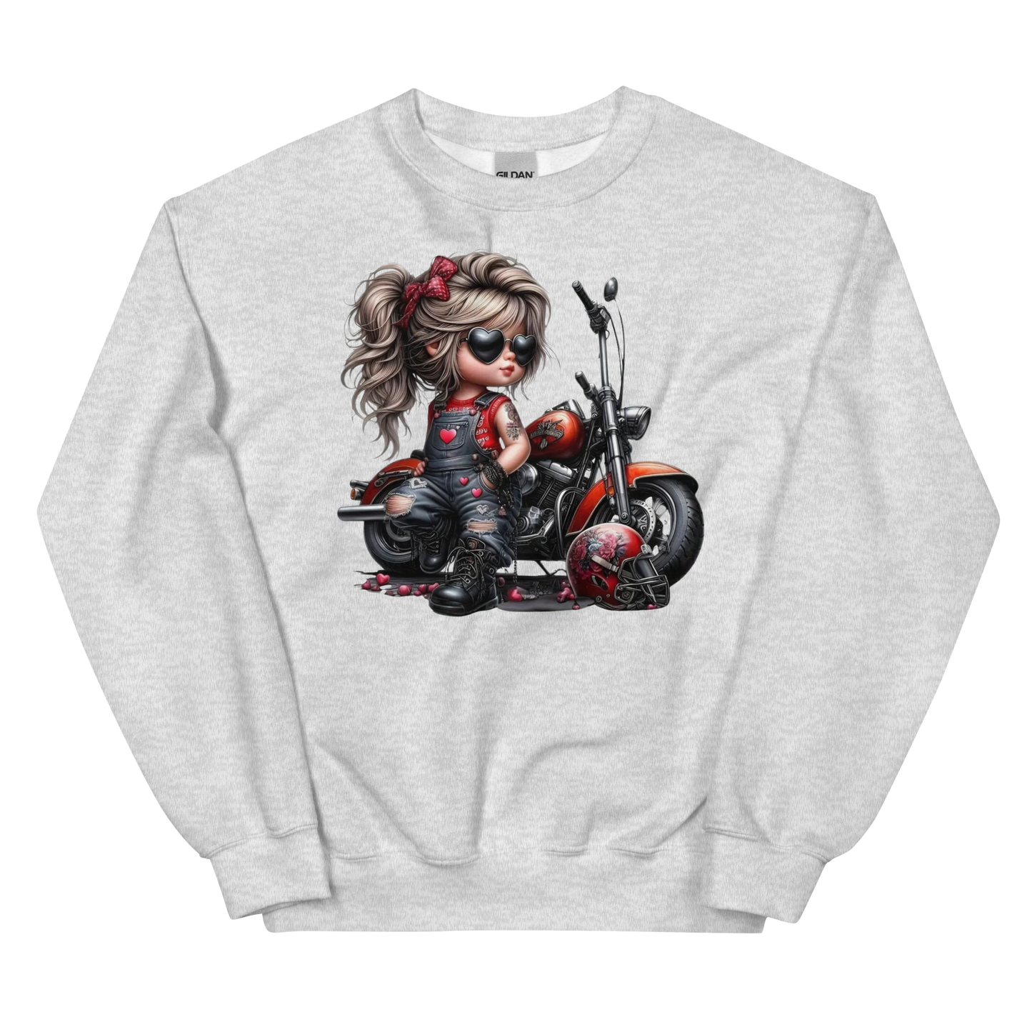 Young Biker Chic Women's Sweatshirt Physical Sweatshirt Style-Junction Custom Designs & Prints