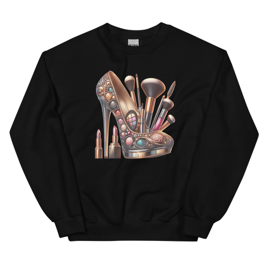 The Makeup Stilleto Custom Design Women's Sweatshirt - Classic Comfort with a Fashionable Twist Physical Sweatshirt Style-Junction Black S