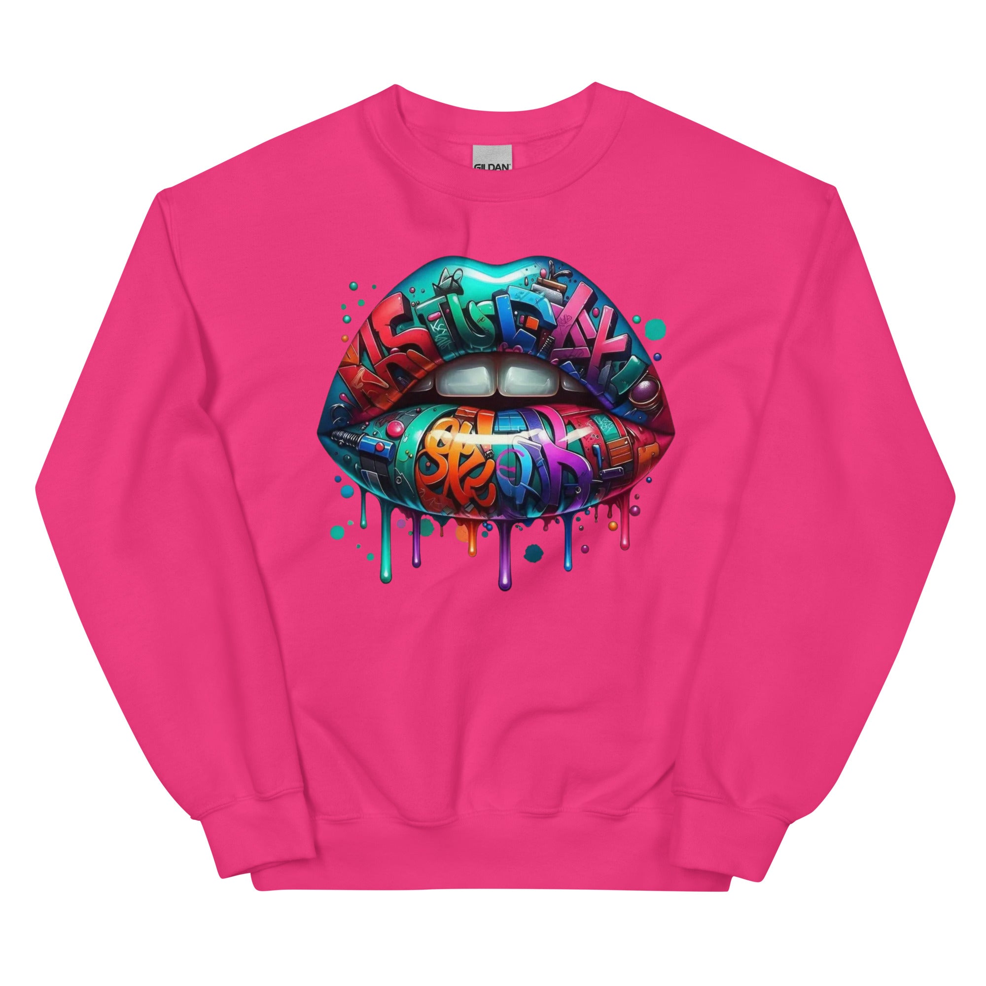 Colorful Graffiti Custom Design Unisex Sweatshirt Physical Sweatshirt Style-Junction