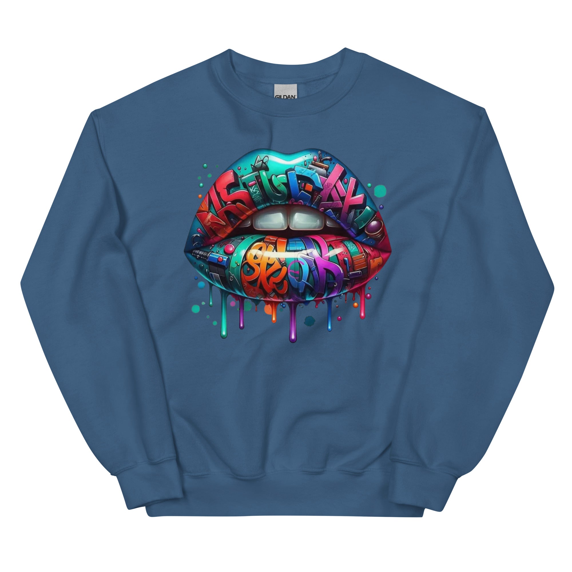 Colorful Graffiti Custom Design Unisex Sweatshirt Physical Sweatshirt Style-Junction