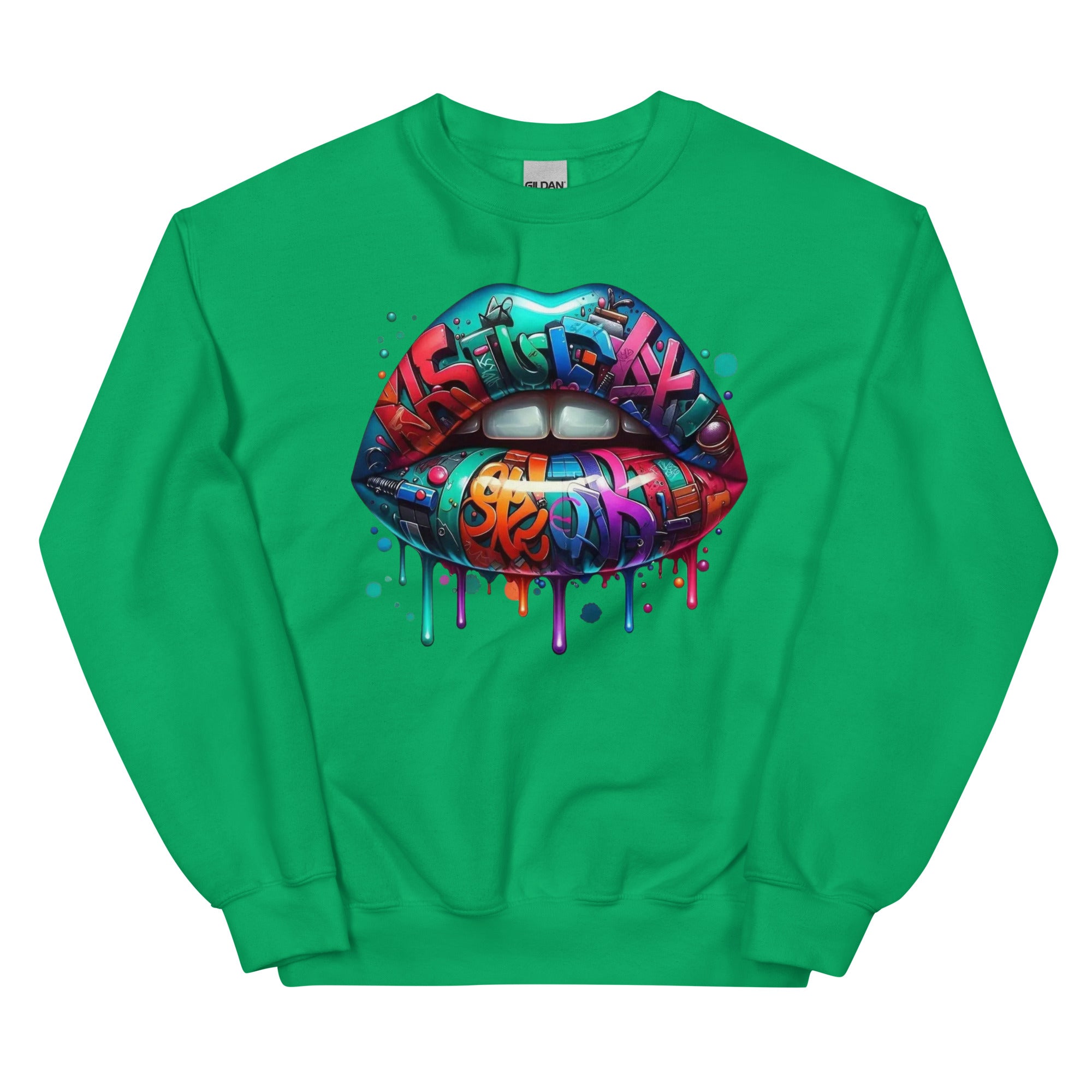 Colorful Graffiti Custom Design Unisex Sweatshirt Physical Sweatshirt Style-Junction