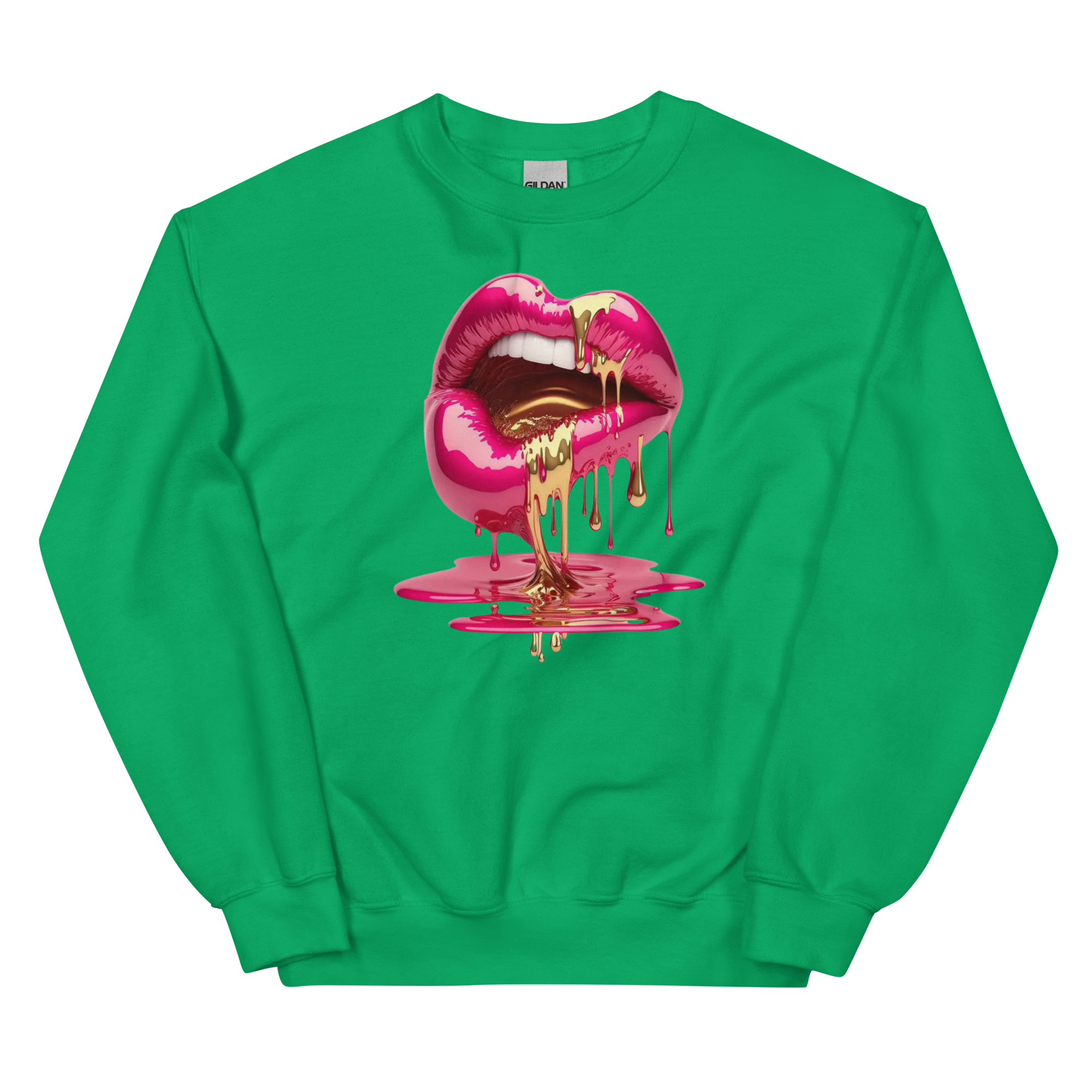 Dripping Lips Custom Design Unisex Sweatshirt Physical Sweatshirt Style-Junction