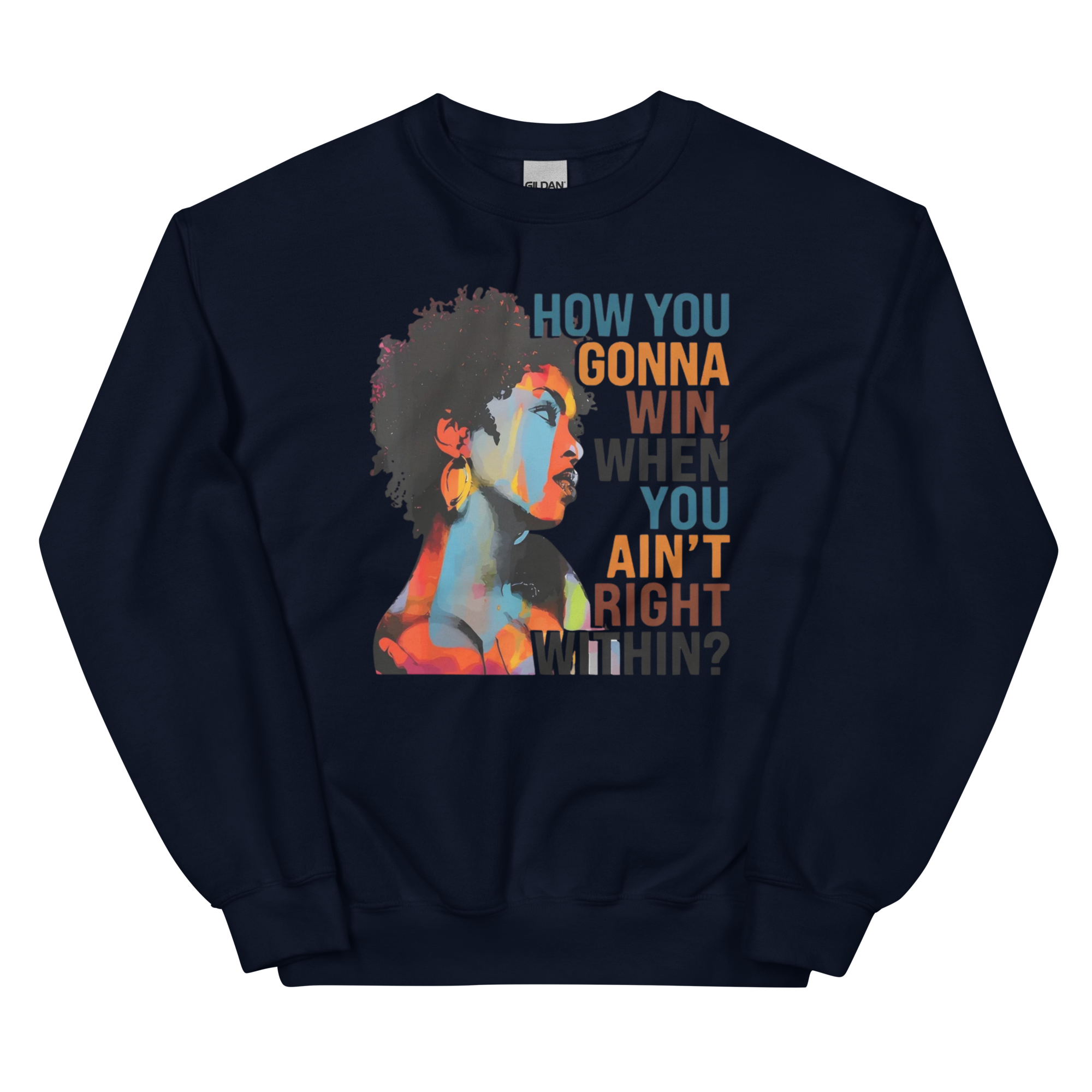 How You Gonna Win Custom Design Womens Sweatshirt Physical Sweatshirt Style-Junction Navy S 