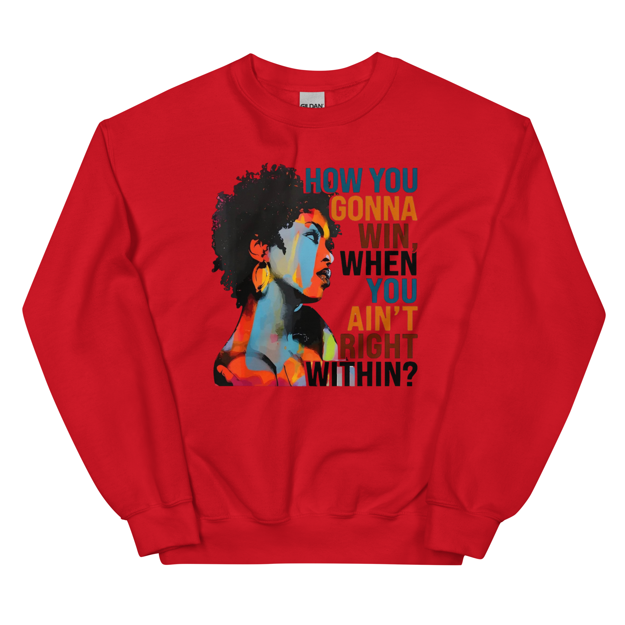 How You Gonna Win Custom Design Womens Sweatshirt Physical Sweatshirt Style-Junction Red S 