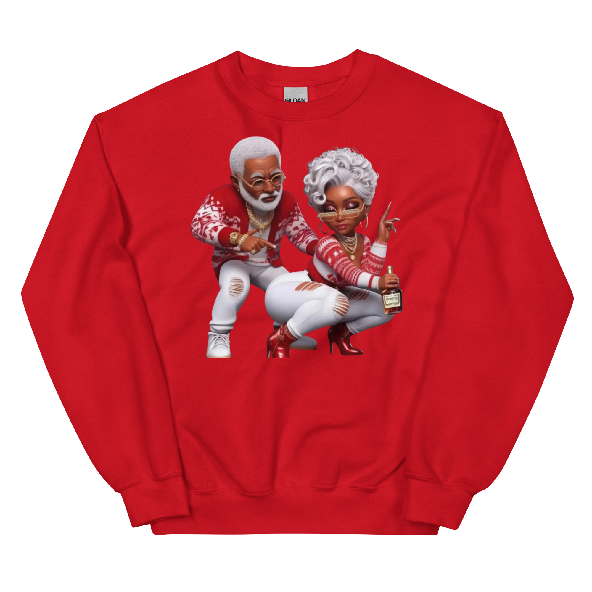 Black Love Design | Unisex Custom Sweatshirt Physical Sweatshirt Style-Junction Red S 