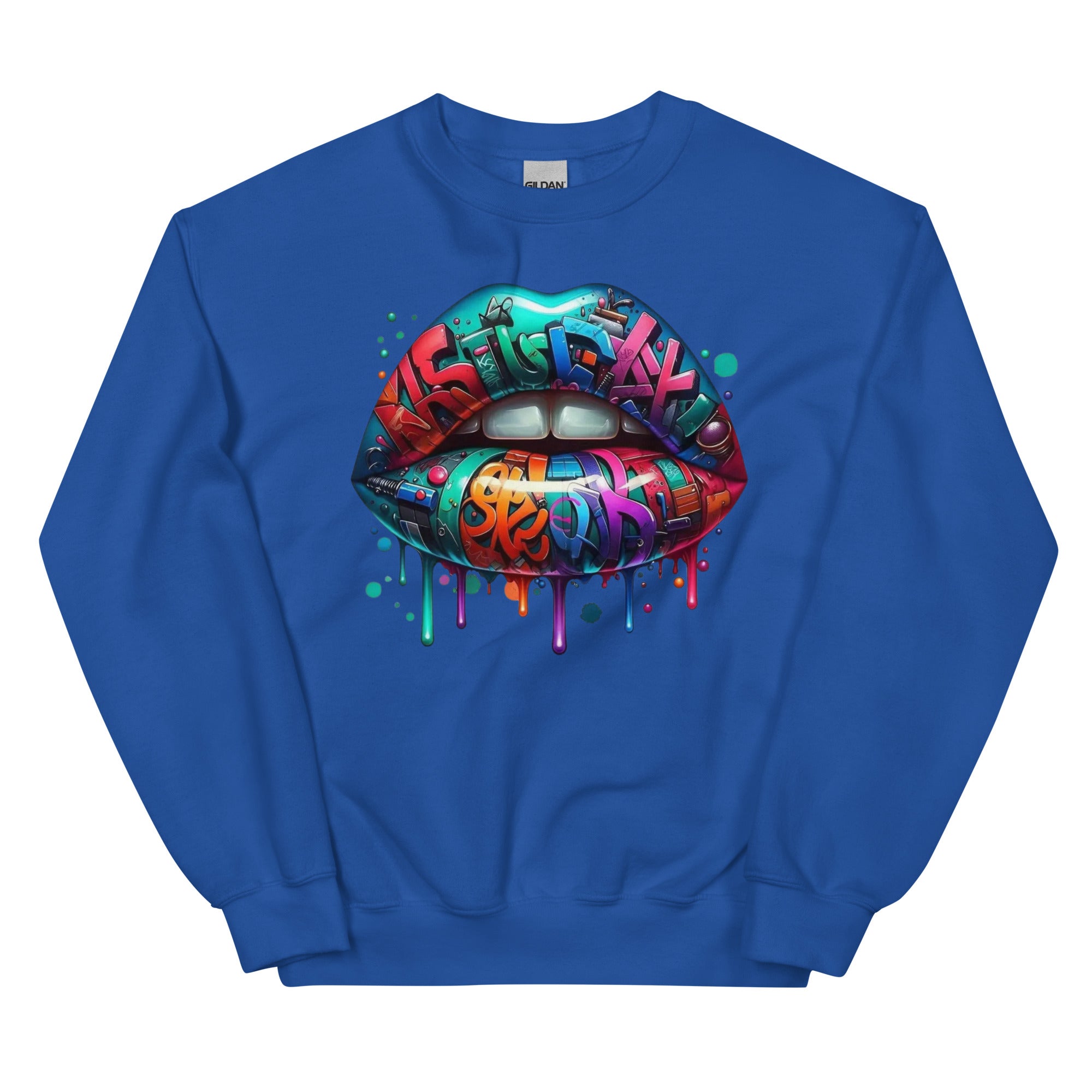 Colorful Graffiti Custom Design Unisex Sweatshirt Physical Sweatshirt Style-Junction