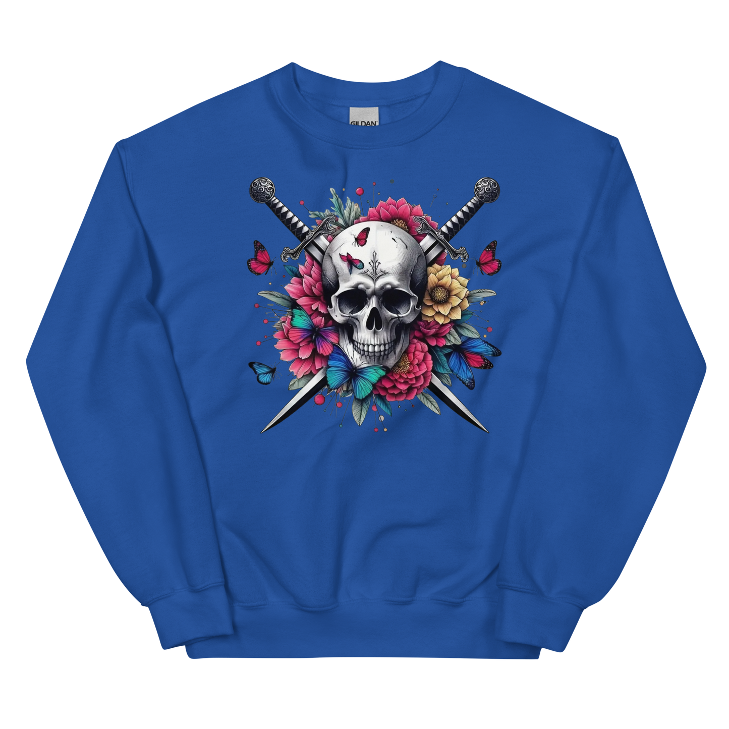 Skull & Swords Men's Sweatshirt Physical Sweatshirt Style-Junction Custom Designs & Prints Royal S