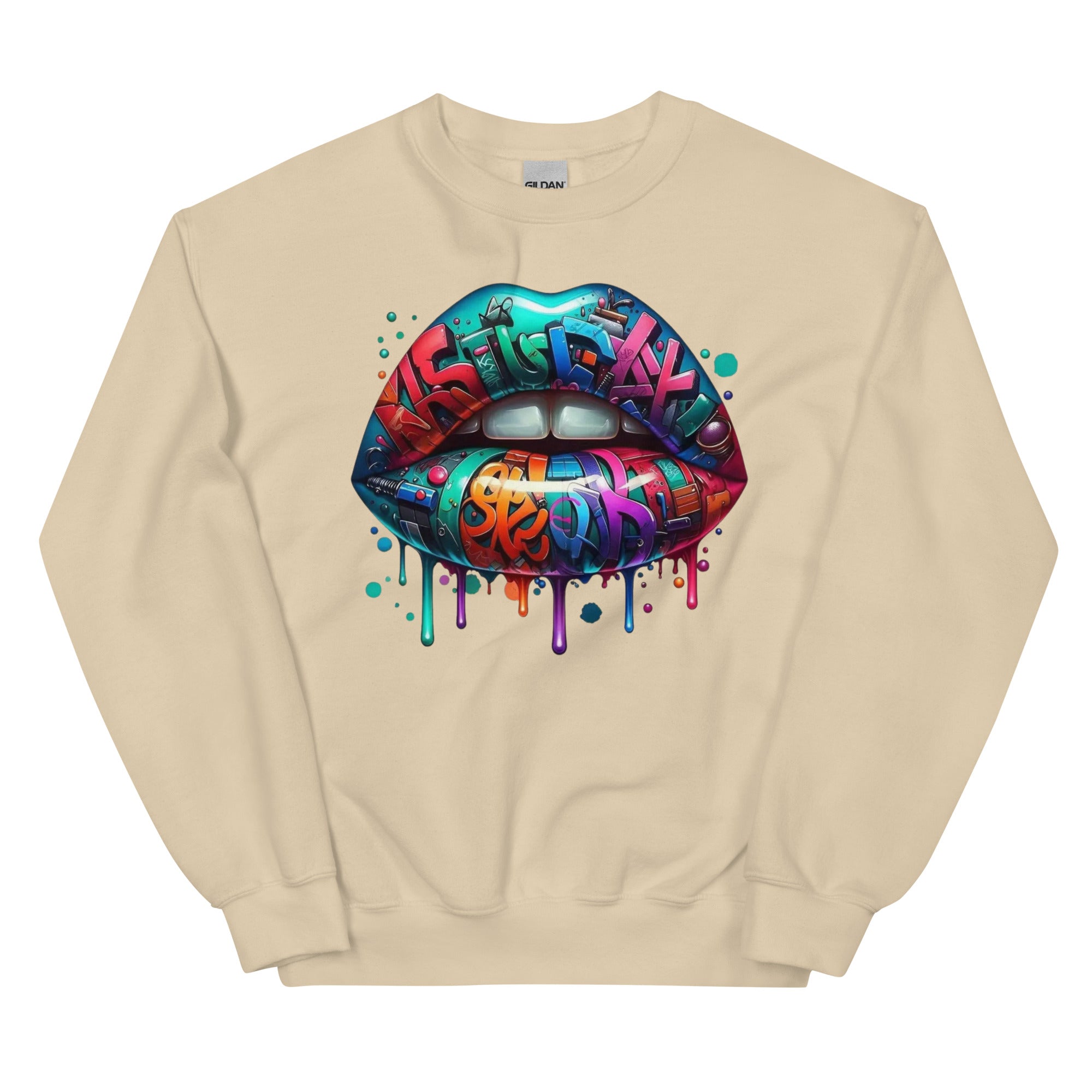 Colorful Graffiti Custom Design Unisex Sweatshirt Physical Sweatshirt Style-Junction