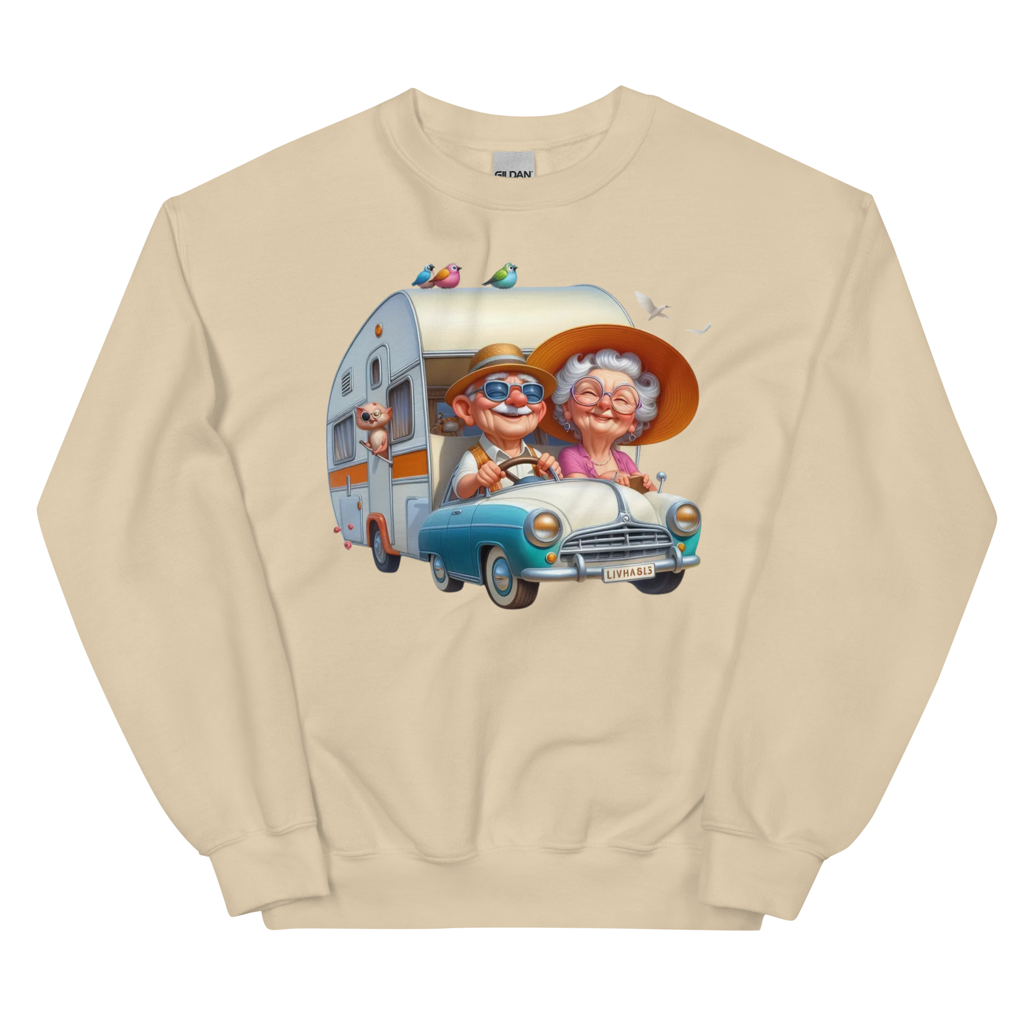 Golden Years On The Open Road Custom Design Unisex Sweatshirt Physical Sweatshirt Style-Junction