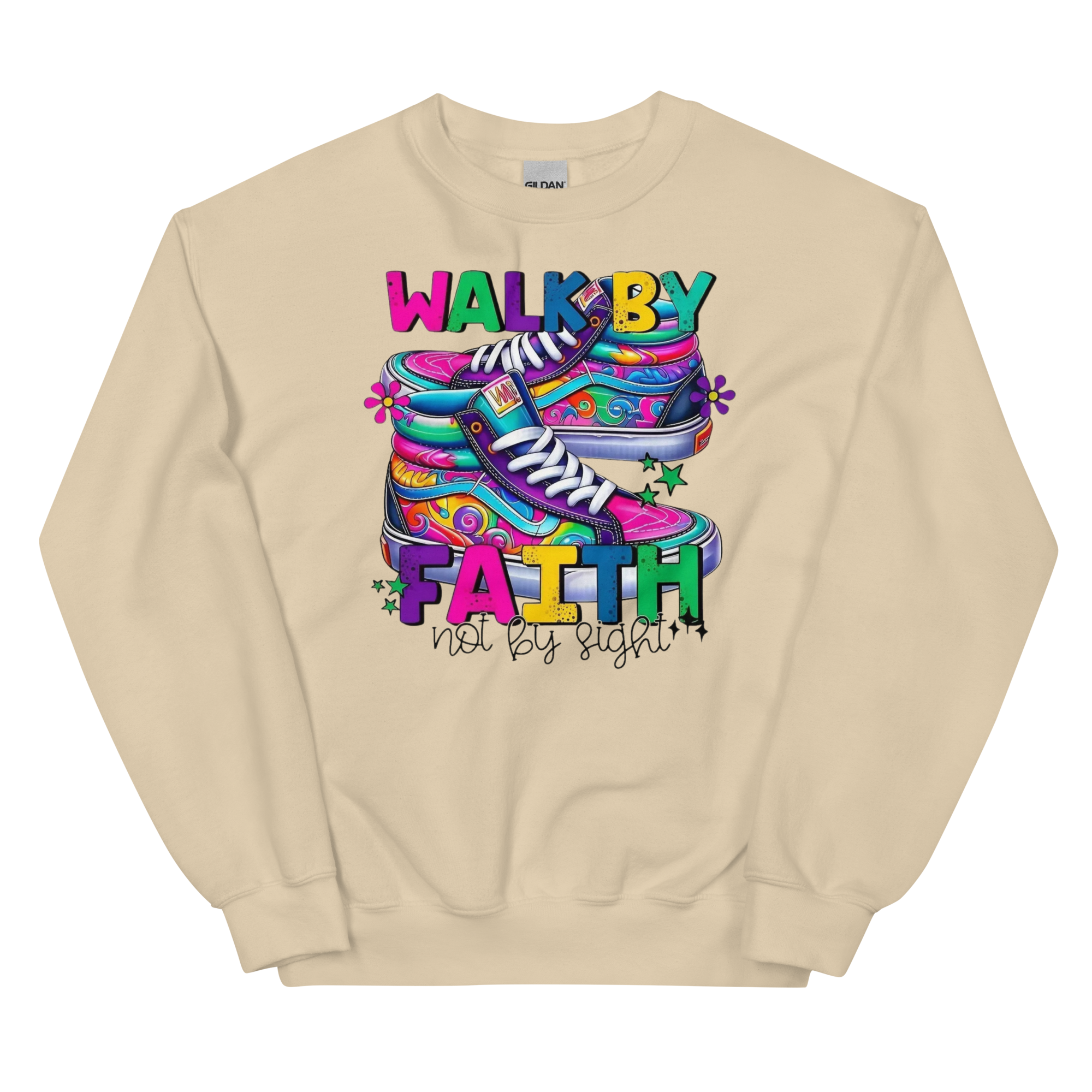 Walk By Faith Custom Design Unisex Sweatshirt Physical Sweatshirt Style-Junction