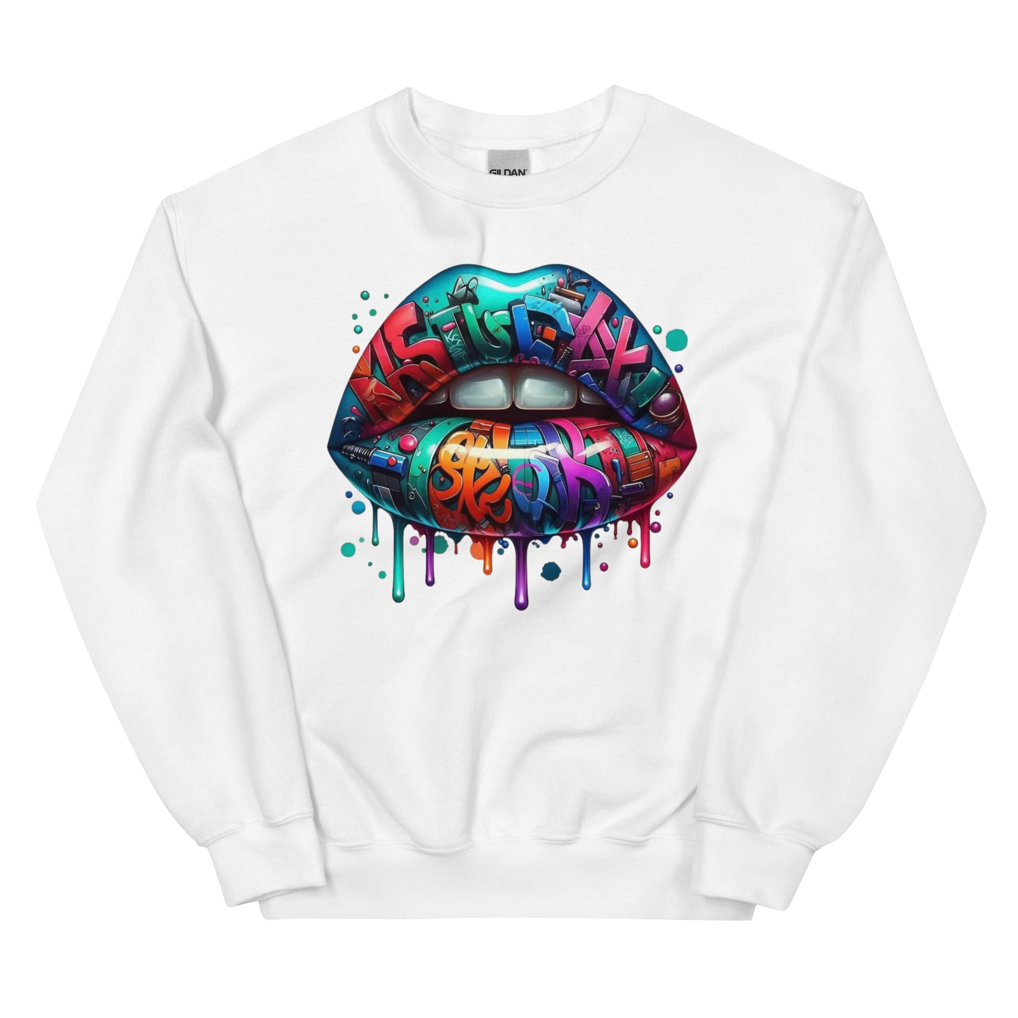 Colorful Graffiti Custom Design Unisex Sweatshirt Physical Sweatshirt Style-Junction