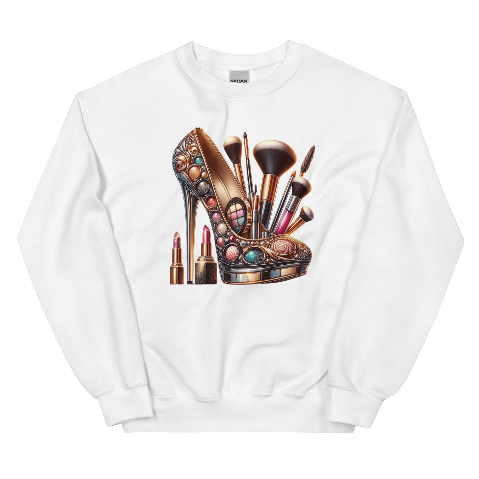 The Makeup Stilleto Custom Design Women Sweatshirt Physical Sweatshirt Style-Junction