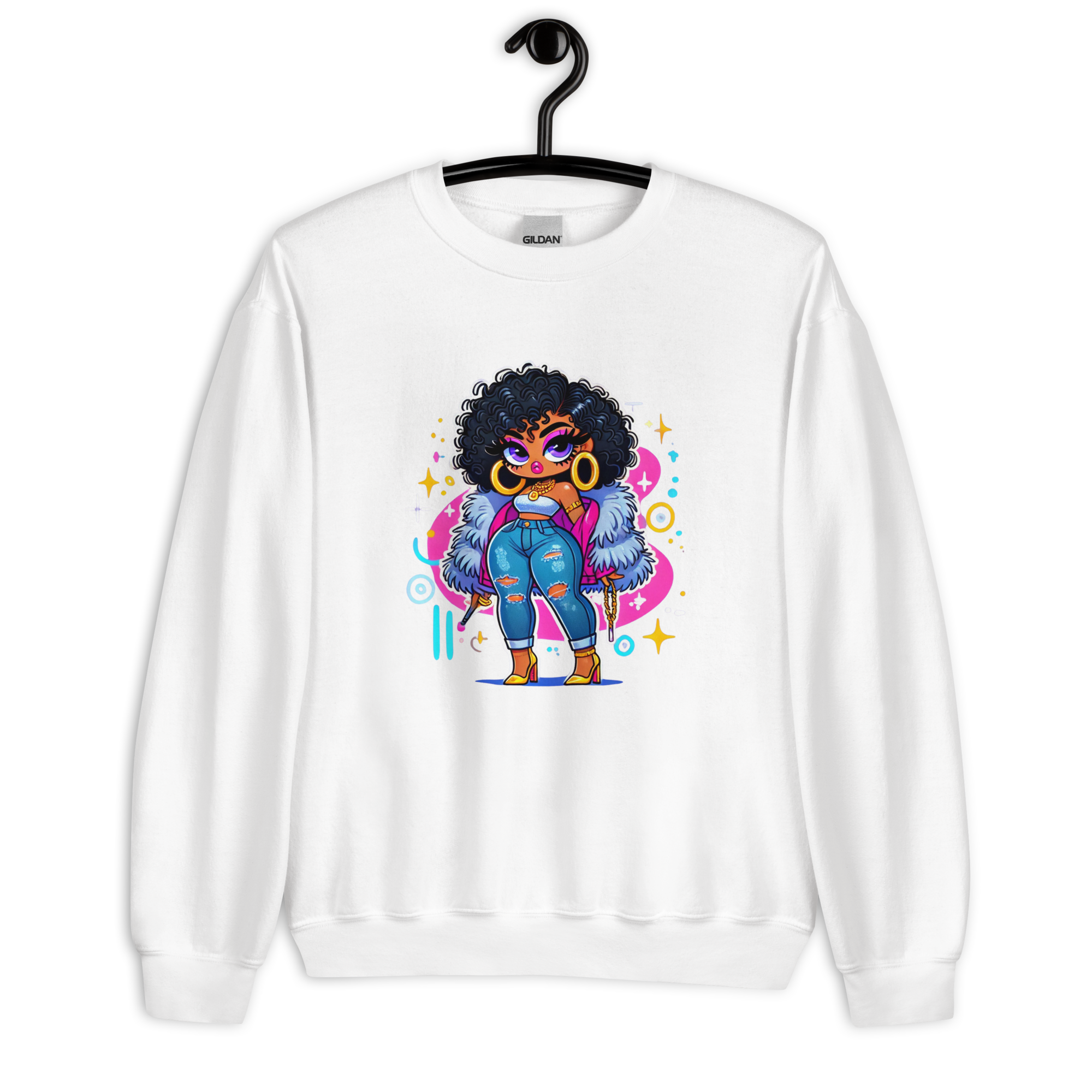 Fierce Diva Luxe Women's Sweatshirt Physical Sweatshirt Style-Junction Custom Designs & Prints