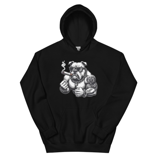 Big Boy Bulldog Men’s Custom Cozy Hoodie for Cool Evenings Physical Hoodie Style-Junction Black S