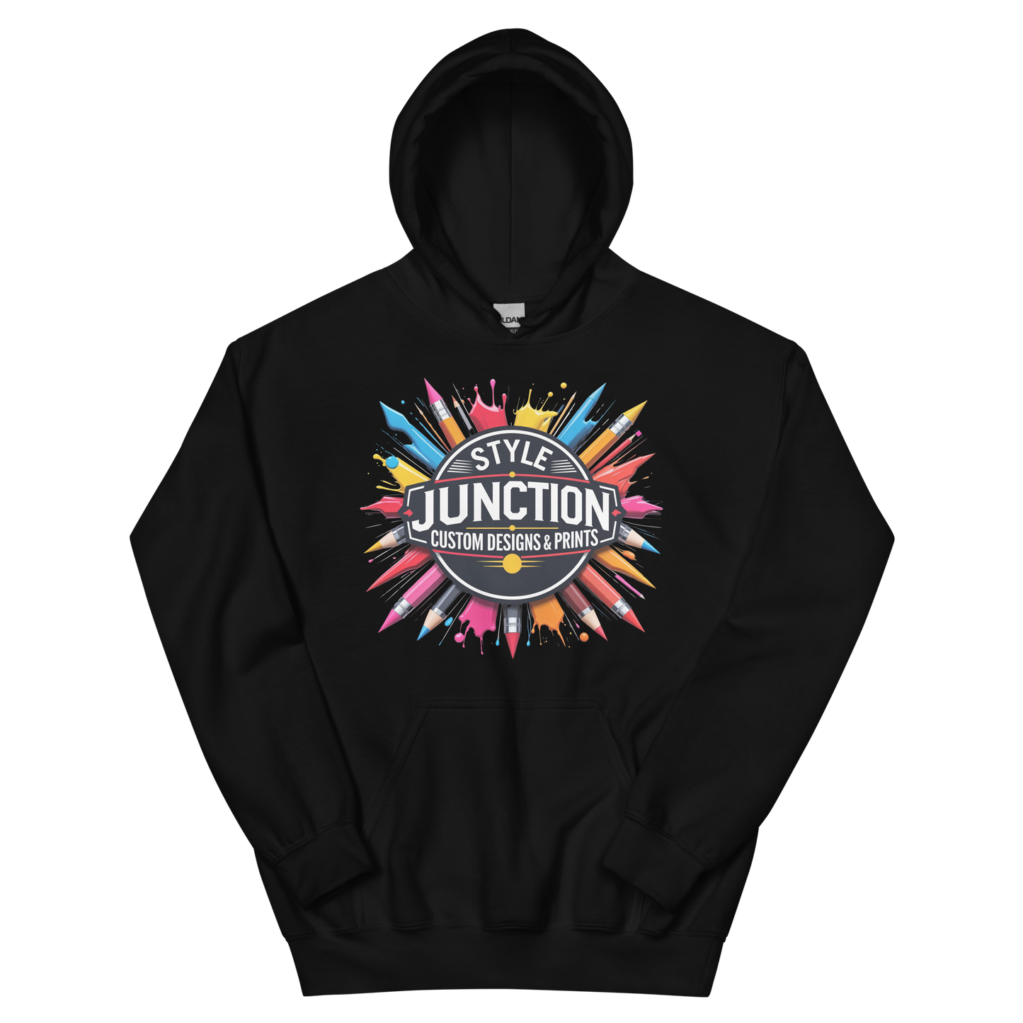 Style Junction Custom Designs & Prints Unisex Hoodie Physical Hoodie Style-Junction Custom Designs & Prints Black S